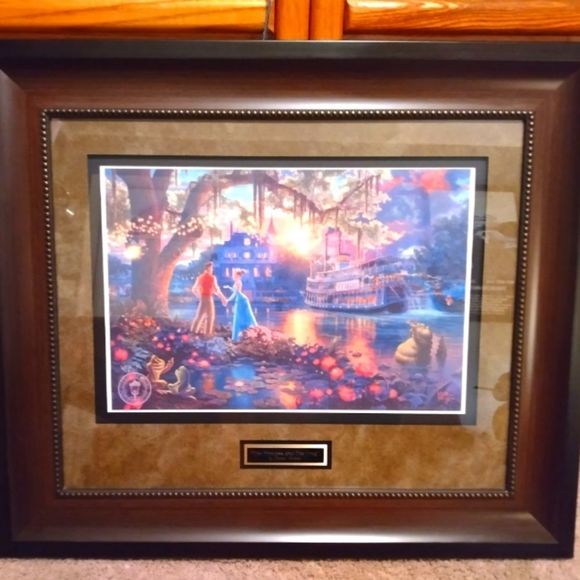 "The Princess And The Frog" By Thomas Kincade - Picture 1 of 7